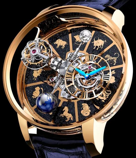 Review Jacob & Co ASTRONOMIA TOURBILLON CHINESE ZODIAC AT100.40.AC.AC.BBALA Replica watch - Click Image to Close